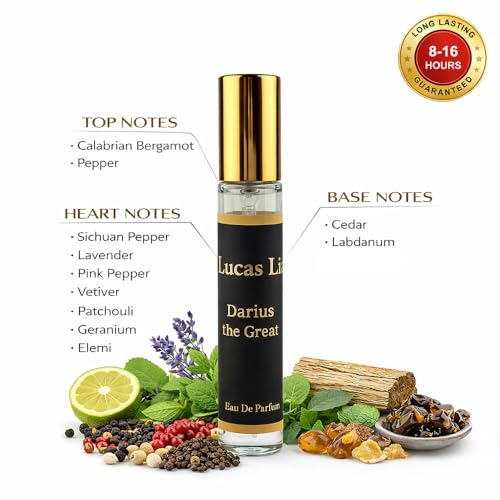 Image of Darius The Great Eau The Perfume For Man, 12-24 Hours Lasting, Calabrian Bergamot, pepper, Lavender, Patchouli, Ambroxan, Ceder