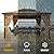 DWVO 10x12ft Hardtop Gazebo with Nettings and Curtains, Heavy Duty Double Roof Galvanized Steel Outdoor Combined of Horizontal Vertical Stripes Roof for Patio, Backyard, Deck, Lawn (Bronze)