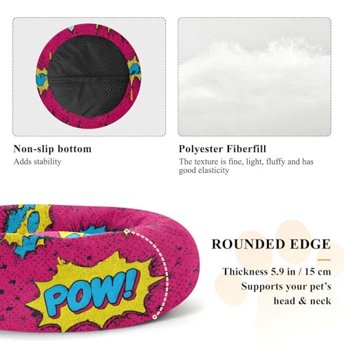 Lit chaud pour animaux M - Panier graffiti pop art de petite taille - 6