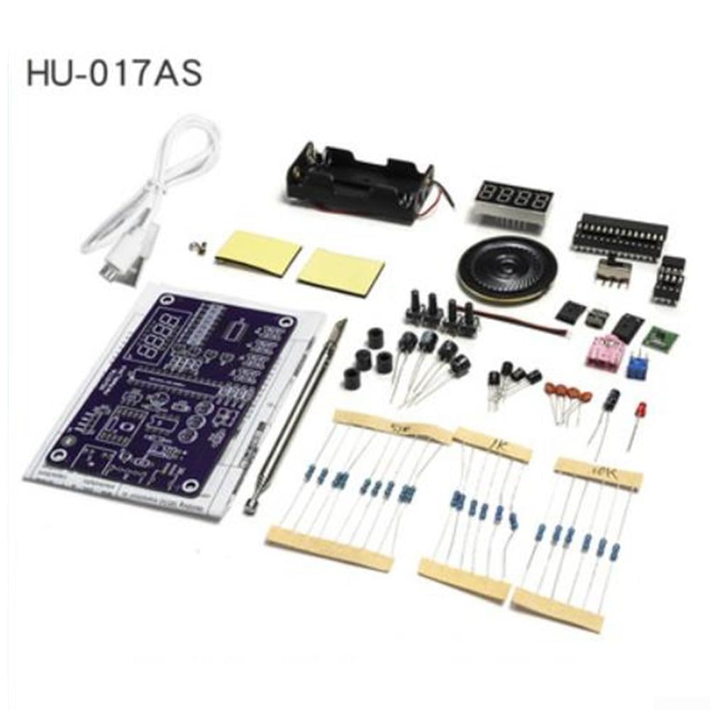 RDA5807 FM Radio Elektronik Set zum Selbermachen, mit Lautstärkeregelung und Sendersparnis, geeignet für Hobby Projekte und wissenschaftliche Forschung