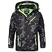 Produktbild Geographical Norway Herren Sofshell Outdoor Jacke Rainman Turbo-Dry Kapuze (XXL, Black/Green)