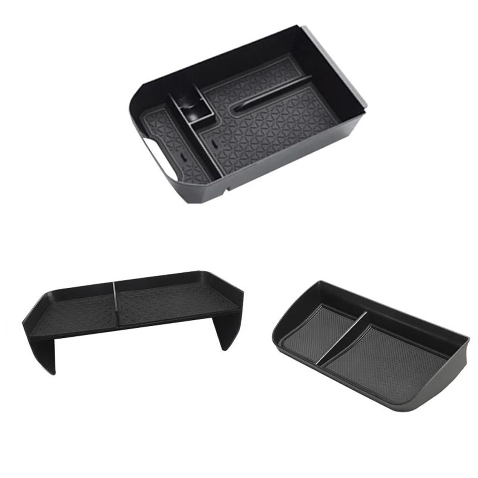 PIBMKVKHIK For Toyota RAV4 XA50 2019~2025 Hybrid Car Dashboard Organizer Tray Armrest Storage Box Sundries Layered Pocket Accessories Armrest Organiser Tray(R)