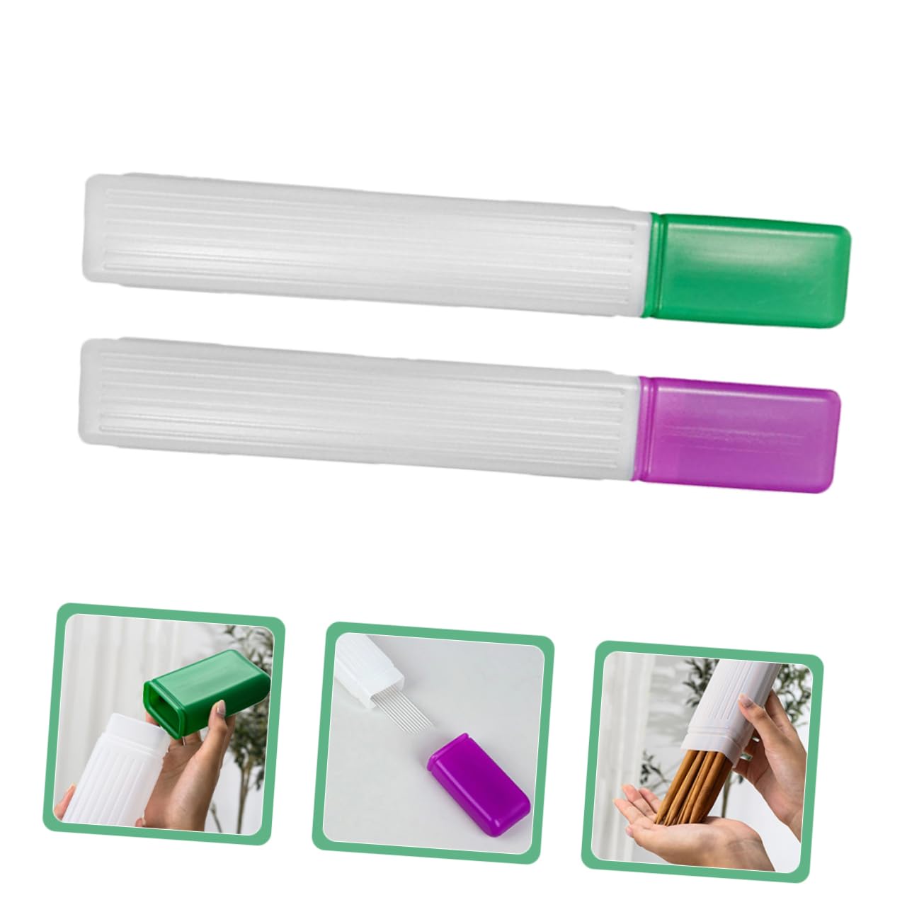 DIYEAH 5 Series Aguja Para Suéter Agujas De Costura Almacenamiento Caso De Tejer Pequeño Tejido De Punto Agujas De Hilo Organizador Porta Agujas El Plastico 2 Piezas X 5