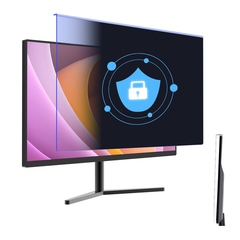 23 Inch Computer Privacy Screen for 16:9 Computer Monitor, Removable Monitor Protector Anti-Glare Security Dust-Free Shield, Hanging Type,23 inches (