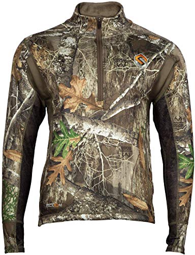 ScentLok Mens Hunting Clothes - BaseSlayers AMP Late Season Heavyweight Long Sleeve Top - Odor Adsorbing and Prevention