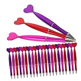 STOBOK 48Pcs Stylo À Bille En De Coeur Accessoires Décorés Stylos D'Écriture Coeur Stylo À Bille En Cristal Stylos D'Écriture De Mariage Usage Quotidien Stylo Étudiant Stylo