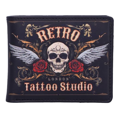 Portefeuille Tattoo Studio Nemesis Now au design vintage et format de poche