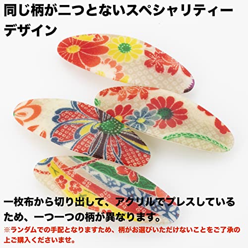 Japanese Large Hair Barrette (Kimono Hair Accessory - Oval Barrette Extra Large) / Hair Accessories Flower Hair Clip/for Thick Hair Thin Hair for Woman Girl image 4