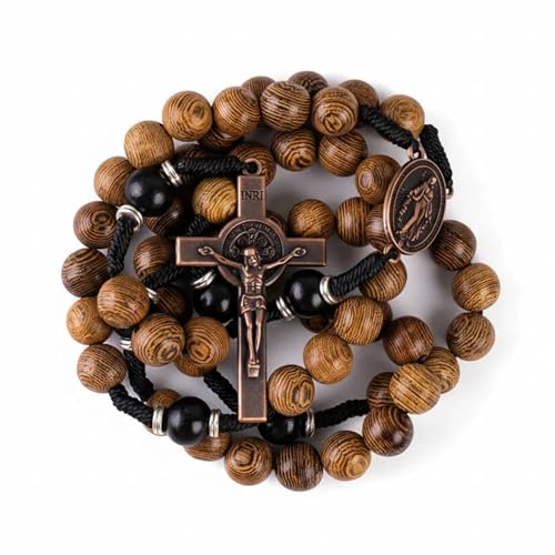 Nazareth Store Handmade Solid Wood Catholic Rosary Beads Olive &