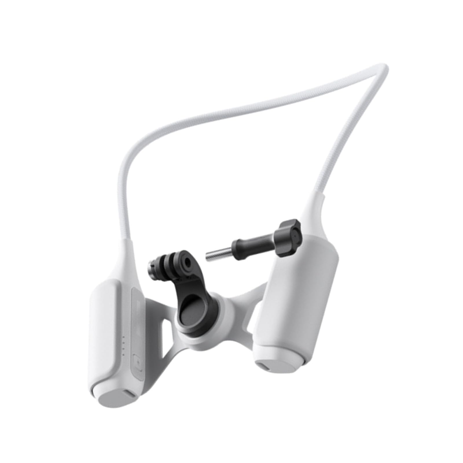Soporte de cuello para FPV y vlogs con power bank de 4800 mAh para viajes en moto 8
