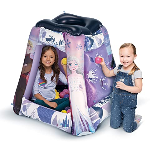 Disney Frozen Ball Pit 20 Balls - Toddler Jungle Gym Playhouse Inflatable for Girls Kids [Balls Included]