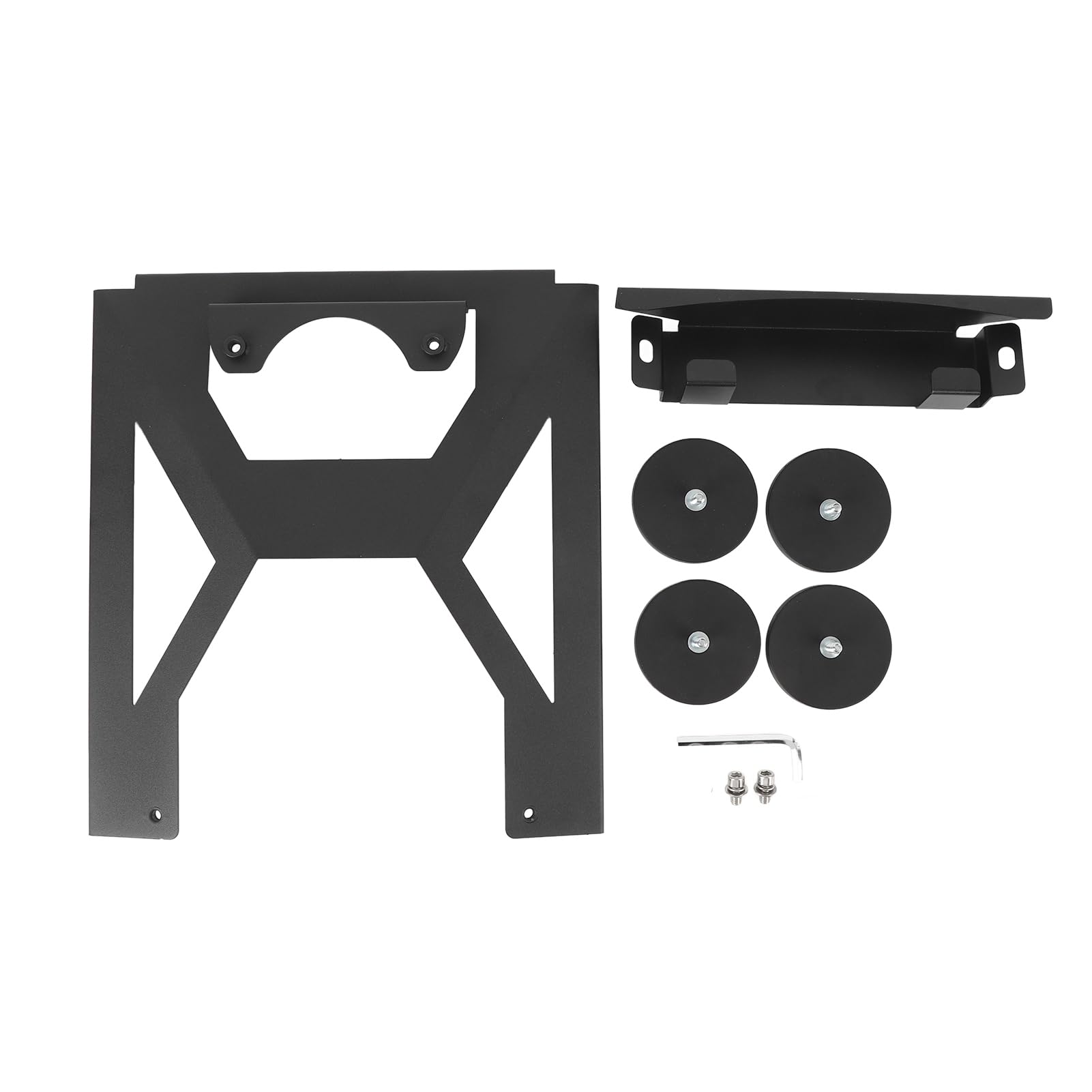 Generic Pasuje do Mini Magnetycznego Uchwytu Dachowego Solidny i Bezpieczny montaż do SUV Żelazny Antykorozyjny Czarny 2 Wsporniki 4 Magnesy 3 Akcesoria
