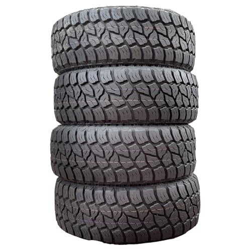 Set of 4 All-Terrain Mud Light Truck 265/70/r17 tires 121/118Q Load Range E lt265/70r17 RT 10-Ply Radial Tire for Light Truck/Pickup/SUV