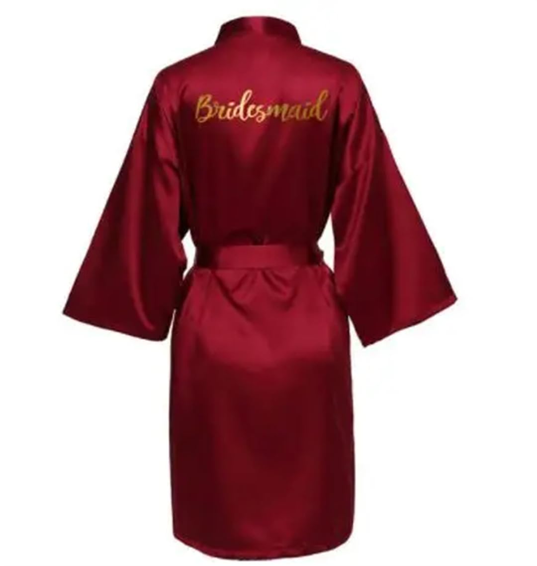 Yeuyyben Raso di seta Robe Sposa Robe Damigella D'onore Abiti Da Sposa Abiti Da Sposa Abiti Da Sposa Accappatoio