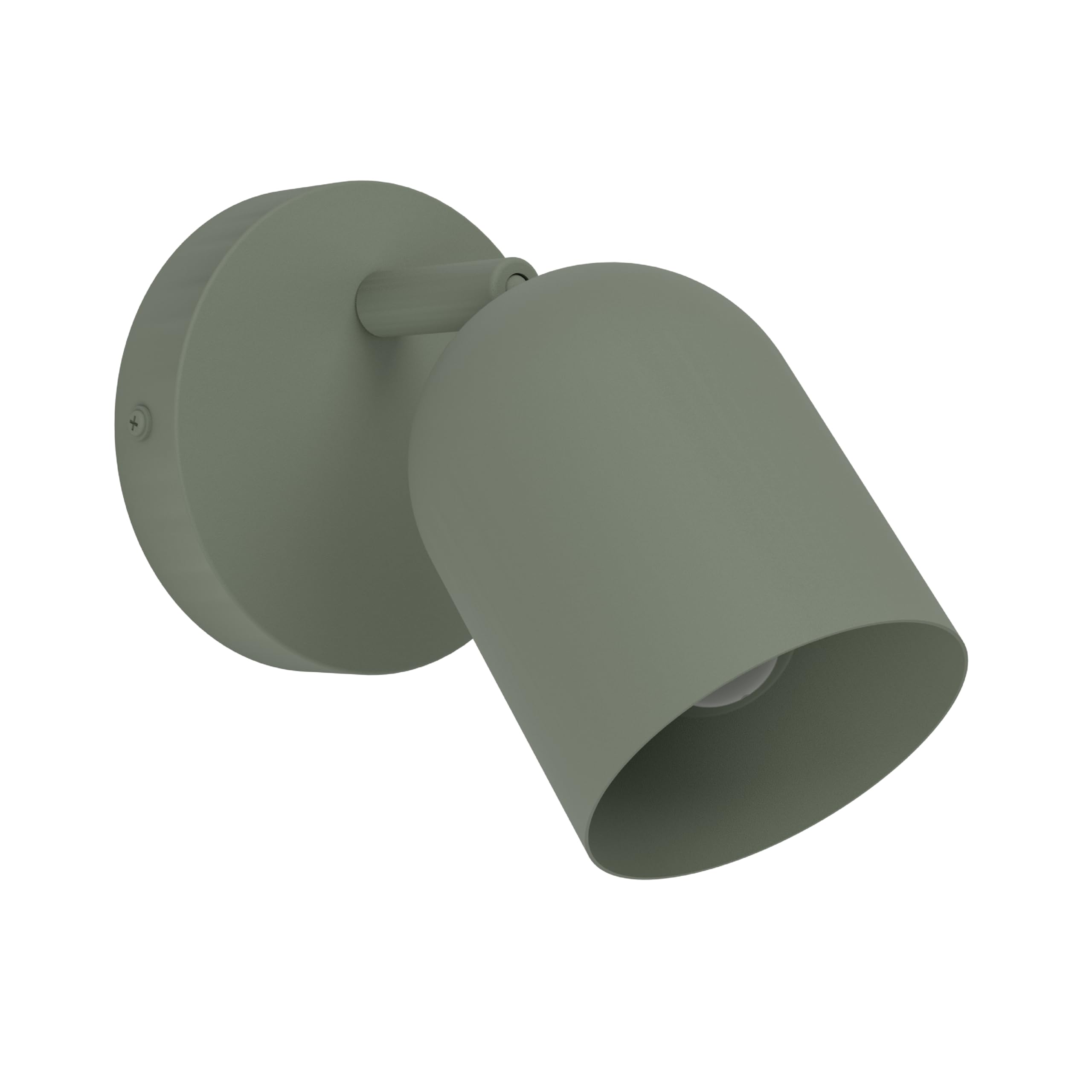 EGLO Wandlampe innen Tilston, Wandleuchte mit schwenkbarem Strahler, Wandstrahler aus Stahl in Dunkelgrün, Leselampe mit E14 Fassung