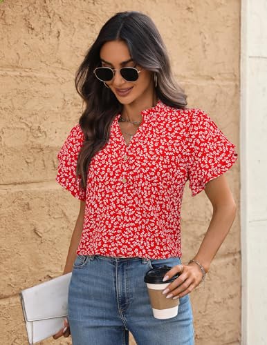 Save $4 on LOOKBOHO Women's Ruffled V-Neck Blouse with code K2UOH7YV - Image 5