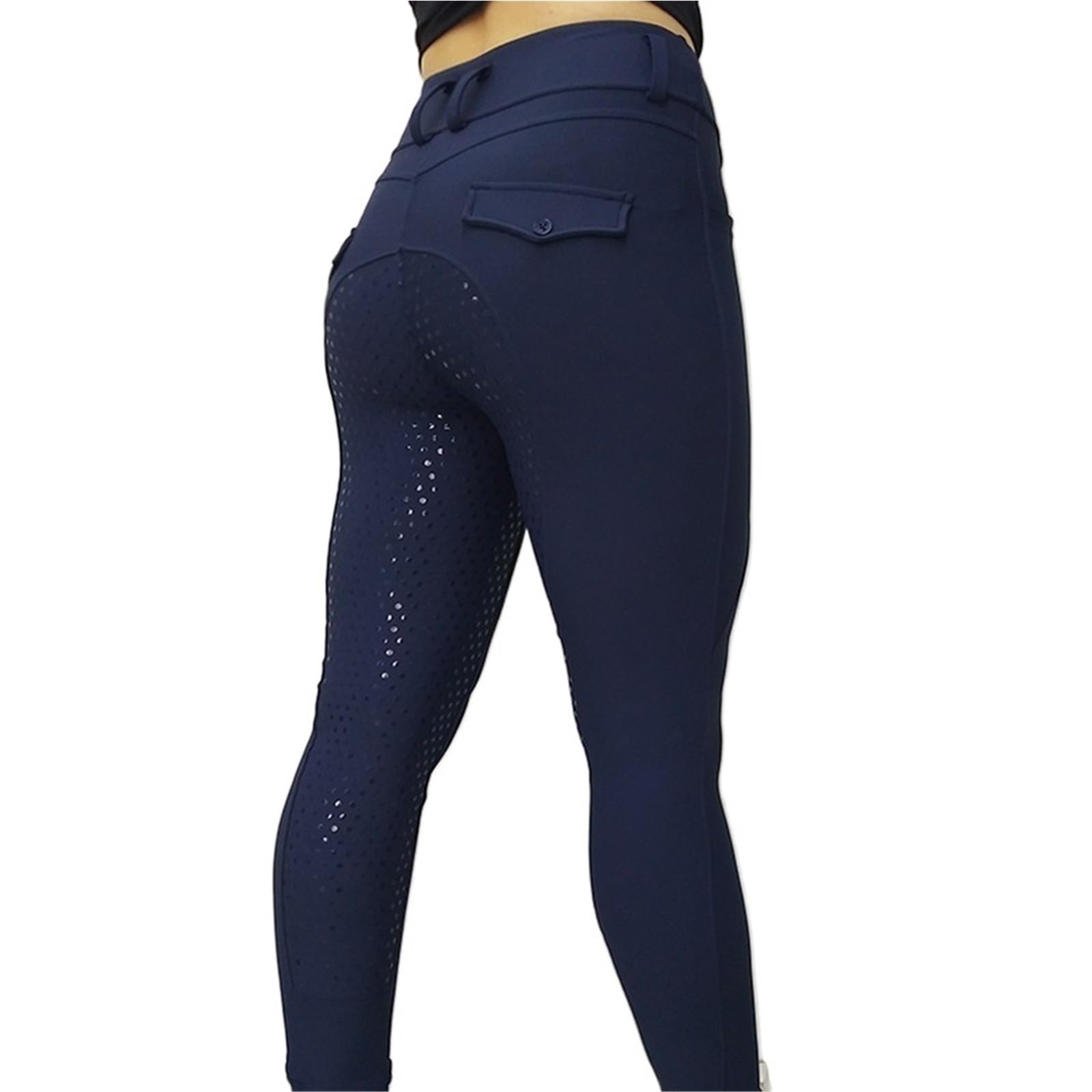 Pantalones Montar a Caballo Mujer Mallas de equitación Silicona for competición, con Bolsillo, for Mujer, for Entrenamiento y