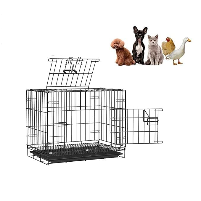 BohoBark Double Door Folding Metal Dog Cage with Paw Protector, for Dogs and Puppies, All Breeds,Blue,(Inch-30) (B0C5MY128P) Amazon Price History, Amazon Price Tracker