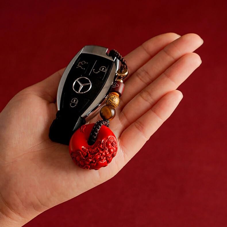 Breloczek do Samochodu Cinnabar Pixiu Peace Buckle Car Keychain Pendant Gift Men And Women To Protect The Of The Charm, Backpack Decoration