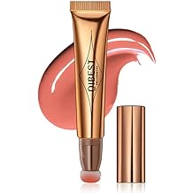 Liquid Contour Beauty Wand, Face Highlighter & Bronze Stick, Cushion Applicator Included, Long Lasting Face Highlighter Bronze Makeup Stick 02# Cream Pink