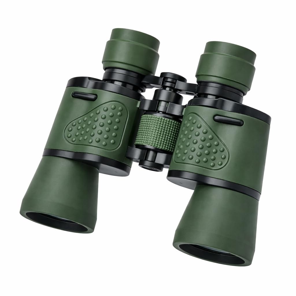 10x50 High Power Binoculars for Adults | Long Range Clear Vision Field Glasses for Bird Watching, Wildlife, Travel & Outdoor Activities | Anti-Slip Grip, Easy Focus (Green)-image-6