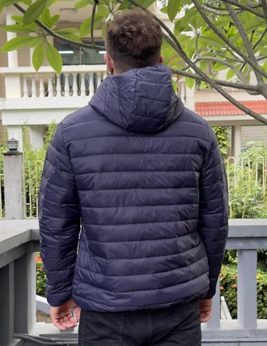 COOFANDY Mens Packable Puffer Jacket Lightweight Hooded Insulated Winter Coat Windproof Zipper Down Jacket4