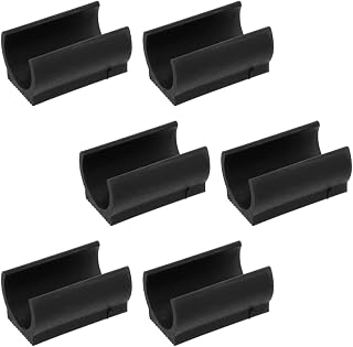25pcs Chair Foot Glides,Plastic Chair Furniture Feet Pads Protectors Floor Glides Tubing Caps Cover U- Shape Caps Chair Foot Floor Single Prong Cover (4X2.5CM)
