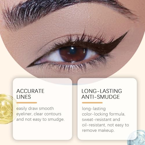 Waterproof Beachproof Gel Liner, Plum Eyeliner, 24 Hr Waterproof Eyeliner Duo Sharpenable Eyepencil miniatura 4