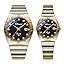 Rhinestone Scale | Black | Pair of Watches
