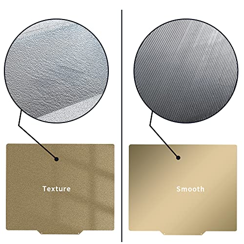 3D Printer 270X200Mm/ 10.6X7.8 Inch Pei Sheet【Double Sided Textured/Smooth】Spring Steel Build Plate/Flexible Steel Heated Bed With Magnetic Bottom For Qidi X-Plus/I-Mates 3D Printer #TOP3