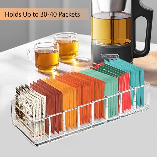 Tasybox Clear Acrylic Tea Bag Organizer