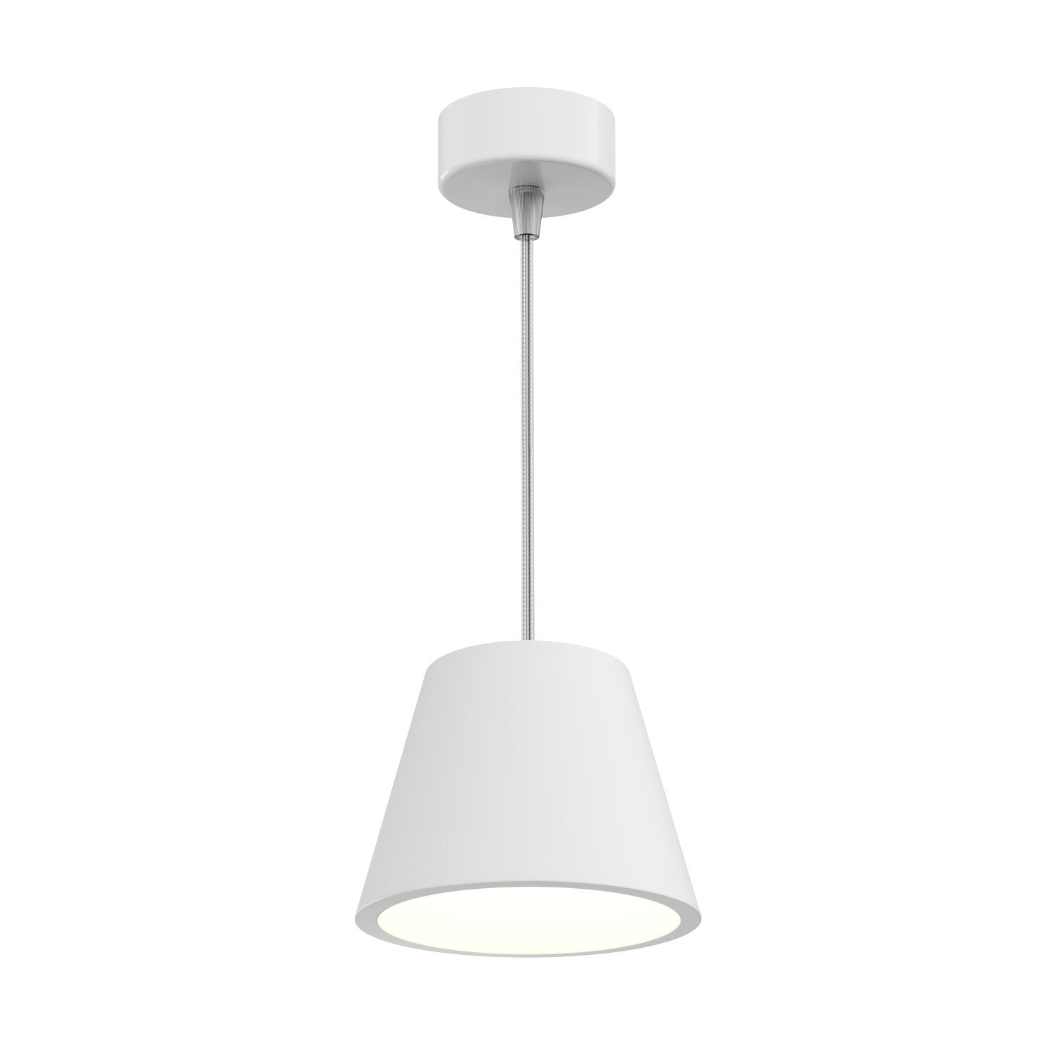 ledscom.de Gips Pendelleuchte Hängelampe GIEDI DIY, inkl. GX53 Lampe 509lm, warmweiß