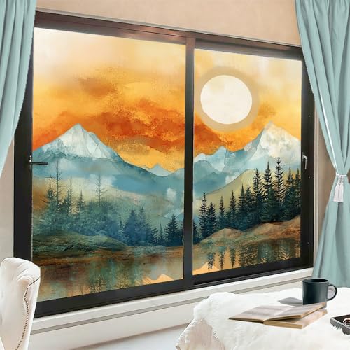 Vinilo decorativo para ventana privacidad 23.6x35.4 pulg x2 pcs miniatura 1