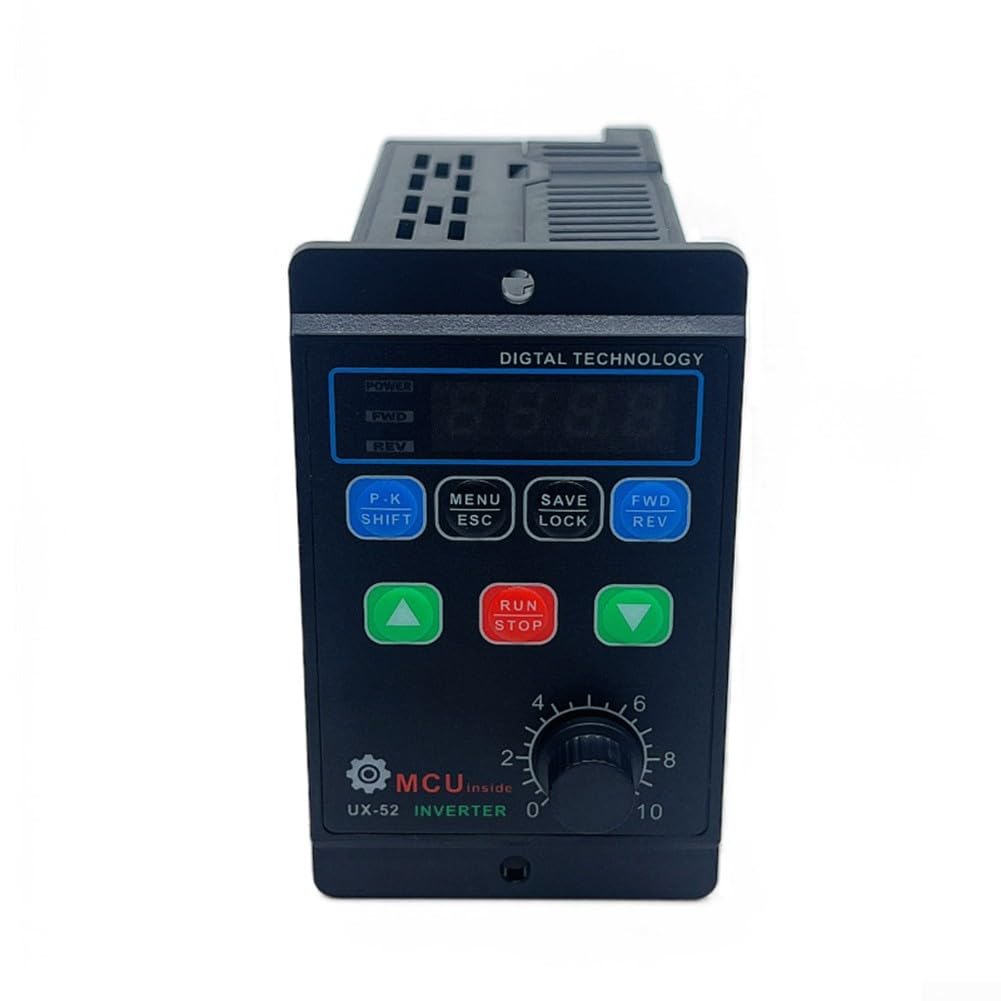 Inverter monofase a trifase per motori, 750/1100W, ingresso 220V, uscita 220V, funzioni di protezione multiple (UX-1.1KW)