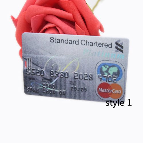 Bank Credit Card Shape USB Flash Drive Pen Drive Memory Stick, (4GB