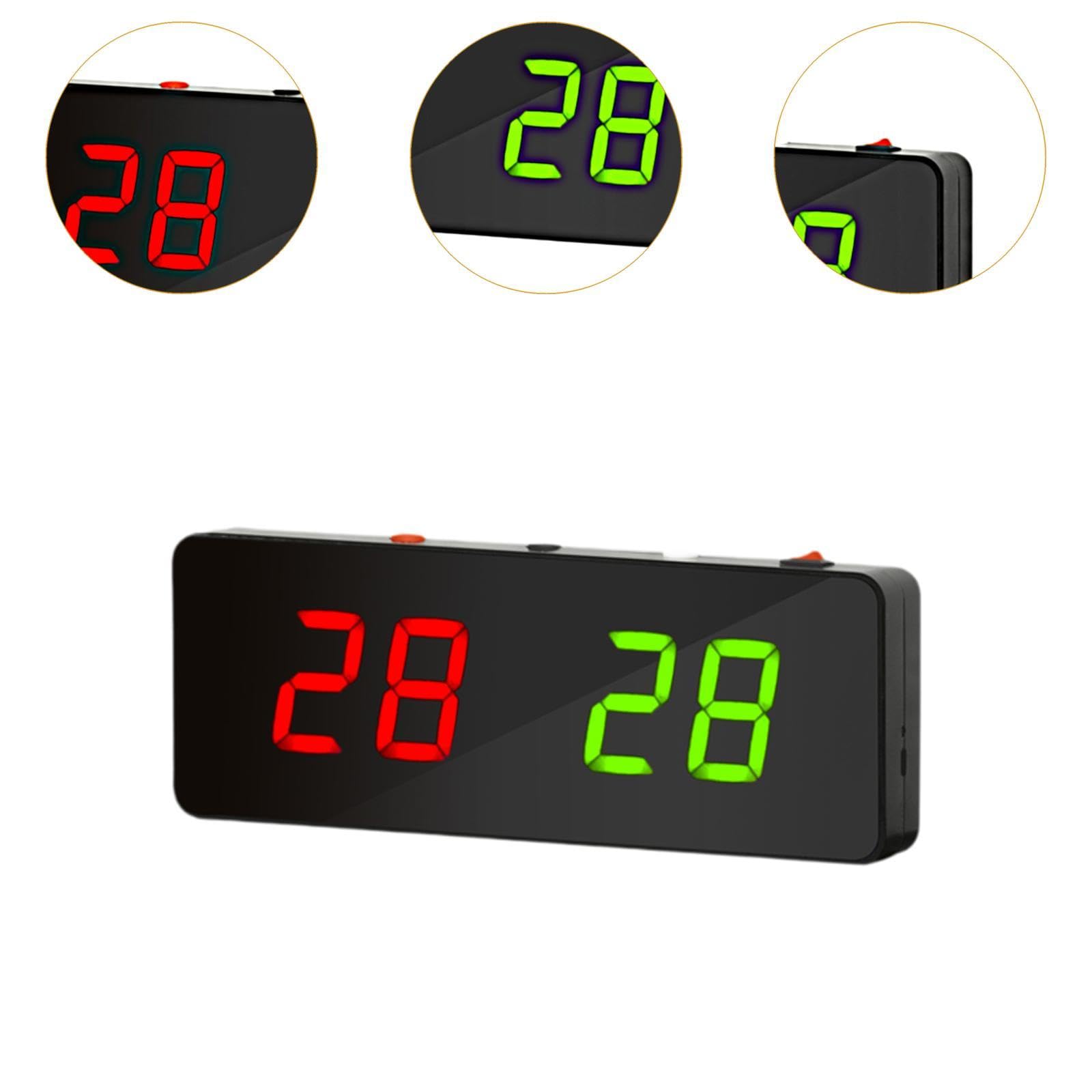 QSTDGVPW Portable Electronic Digital Scoreboard Rechargeable Professional for Badminton 26x9.5x3cm