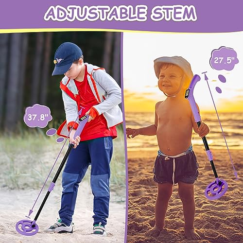 Image of OMMO Metal Detector, Adjustable 27.5 inch-37.8 inch Metal Detector for Kids with Intuitive LCD Display, Lightweight Kids Metal Detectors with 6 inch Search Coil for Exploration Hiking