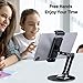 Lucrave Tablet Stand Holder for iPad, Adjustable with 360 Rotating Base for Desk, Aluminum Swivel Tablet Stand Compatible with iPad Air, Mini, 10.2,9.7, Pro 11/13 and More, Black