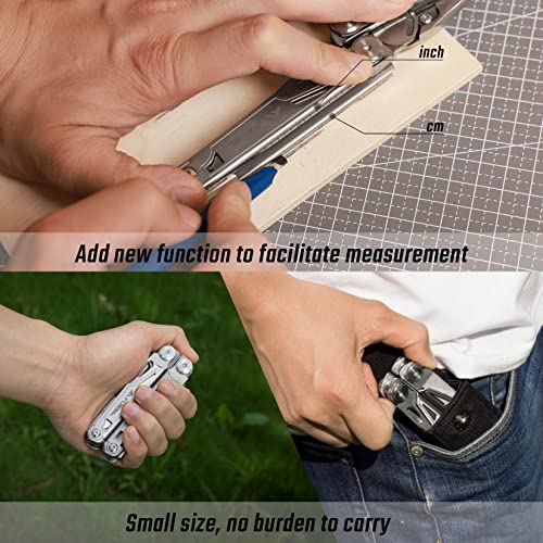 Flissa Multitool, 16-In-1 Multitool Pliers, Folding Pocket Tool With Sheath, Bottle Opener, Pocket Knife, Screwdriver, Multitools For Outdoor, Handwork, Home, Hunting, Camping #TOP7