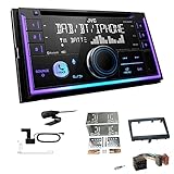 Wichtiger Hinweis: Nur für Modelle mit ISO-Anschluss 2-DIN Autoradio CD-Receiver Digitalradio DAB+ Bluetooth und kfz-spezifischem Einbauset, Digitaler Radioempfang DAB+ und analoger Radioempfang