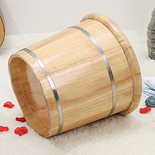 Bañera de madera de roble para pies 38x34x34 cm miniatura 4
