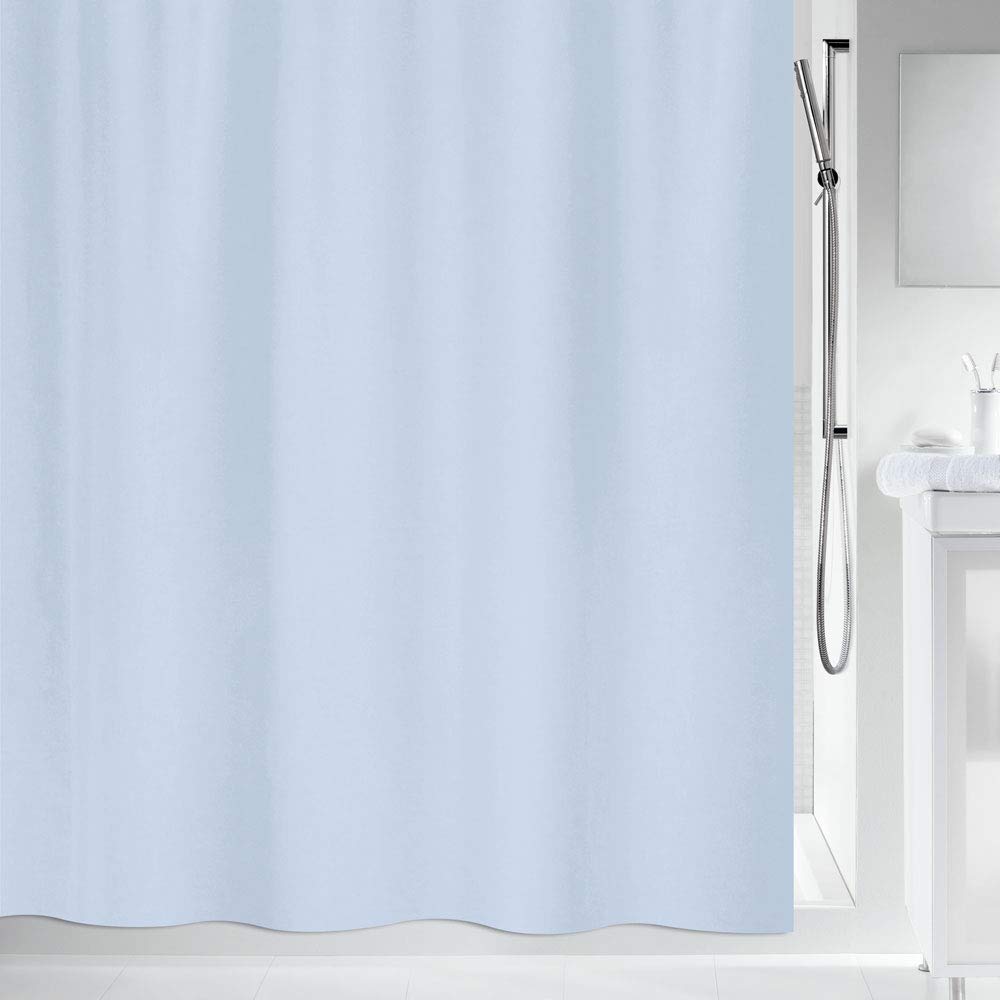 Spirella Rideau de Douche Polyester Maya 180x200cm Bleu Clair