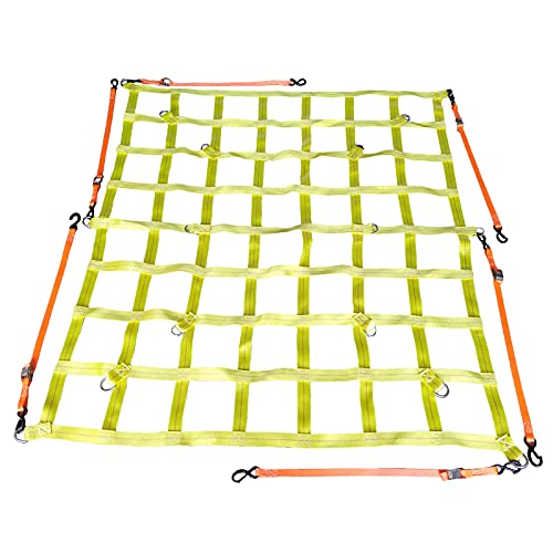 6' x 6.7' Heavy Duty Cargo Net w/D Rings for Pickup Truck KJE