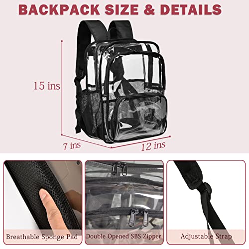 Clear Backpack,Clear Backpacks for School Heavy Duty See Through Bookbag Waterproof Backpack for Men Women,Yellow3