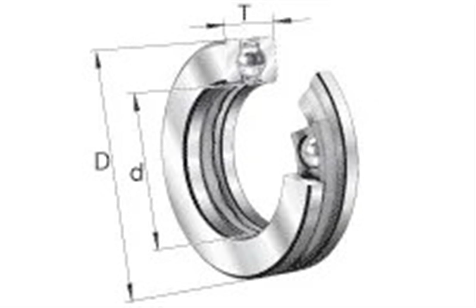 1 Uds 51116 8116 80x105x19 rodamientos de Bolas de Empuje rodamientos de Bolas axiales de Ranura Profunda rodamiento de Empuje
