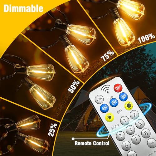 25% Off 100FT Solar String Lights with Remote & Timer