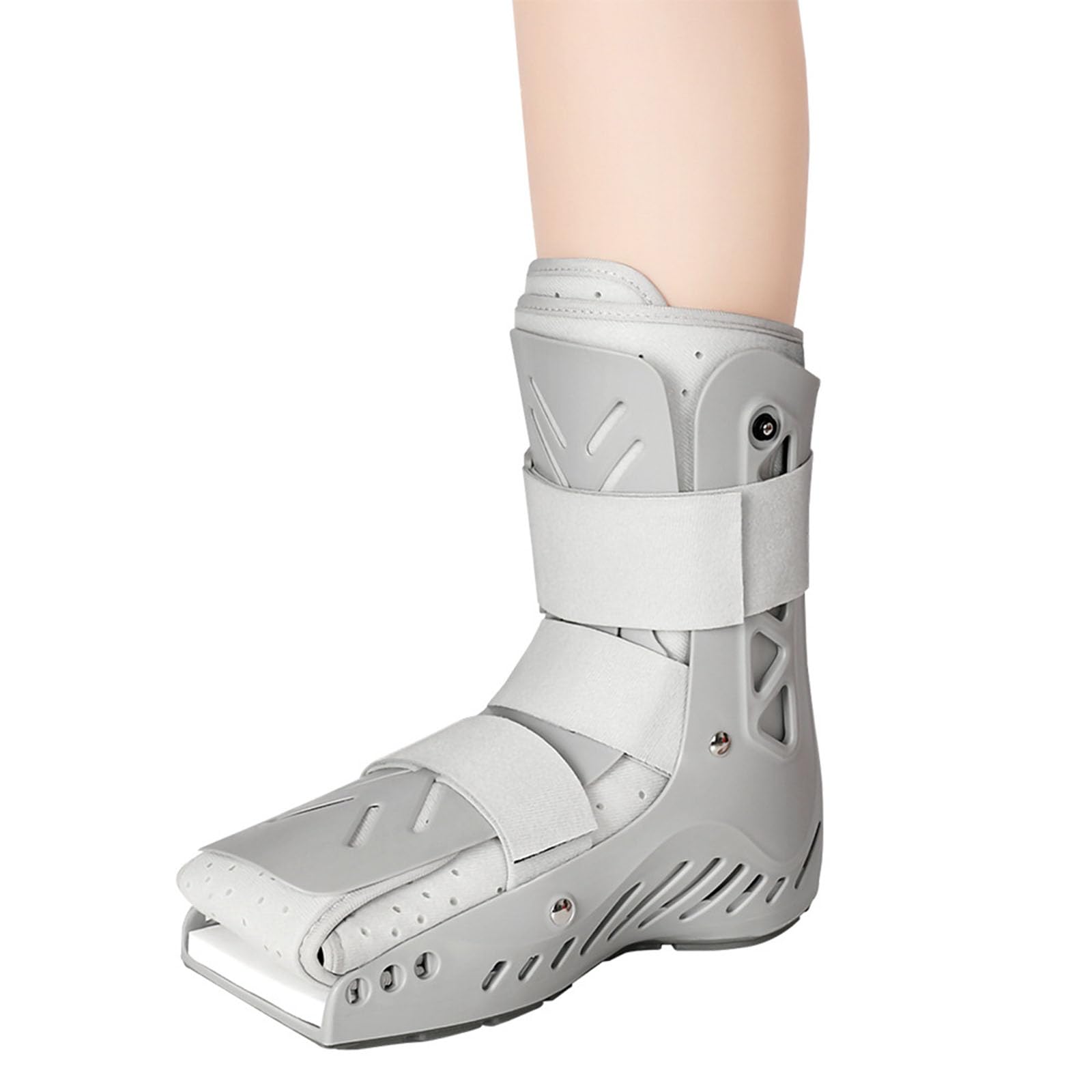 SFKLYU Inmovilizador Ortopédico para Dormir, Bota Inflable para Caminar, Férula Nocturna para Fascitis Plantar, Ideal para Lesiones de Esguince de Tobillo O Pie y Bota para Fracturas,B Left,L