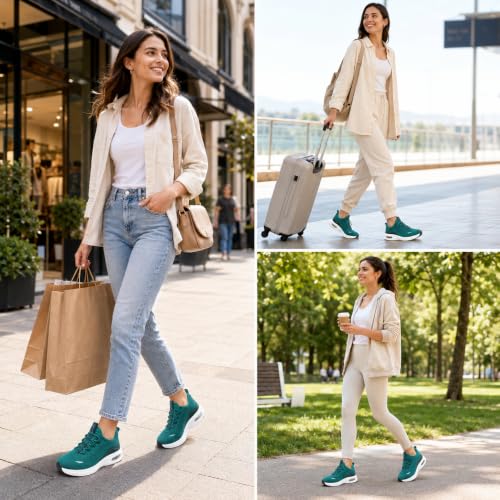 Image of Wide Toe Box Shoes Women Slip on Sneakers with Arch Support, Extra Wide Width Comfort Walking Shoes for Plantar Fasciitis, Zero Drop Cushion Tennis Gym Shoes