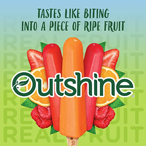 Outshine, No Sugar Added Strawberry, Tangerine & Raspberry Frozen Fruit Bars, 12 Count (Frozen) #TOP3