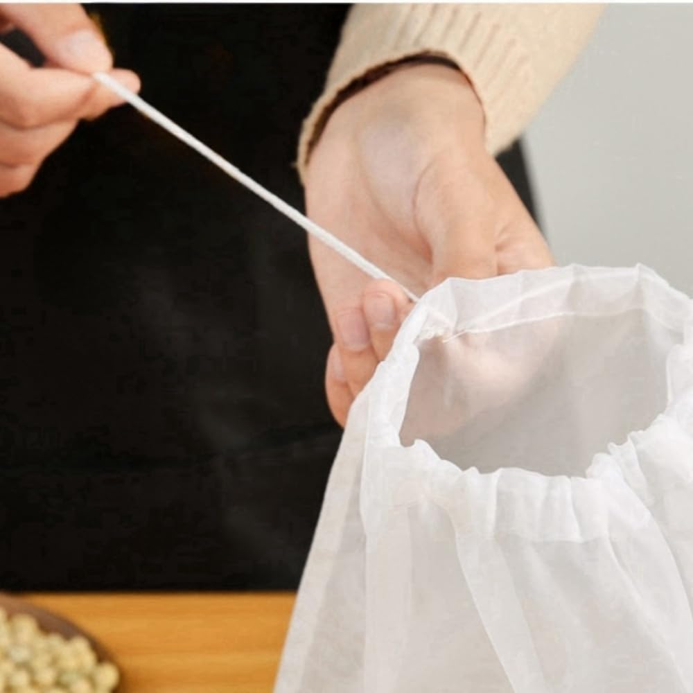 Soy Milk Wine Filter Bag Nut Milk Bag Tea Coffee O... - Grandado - Foto 7